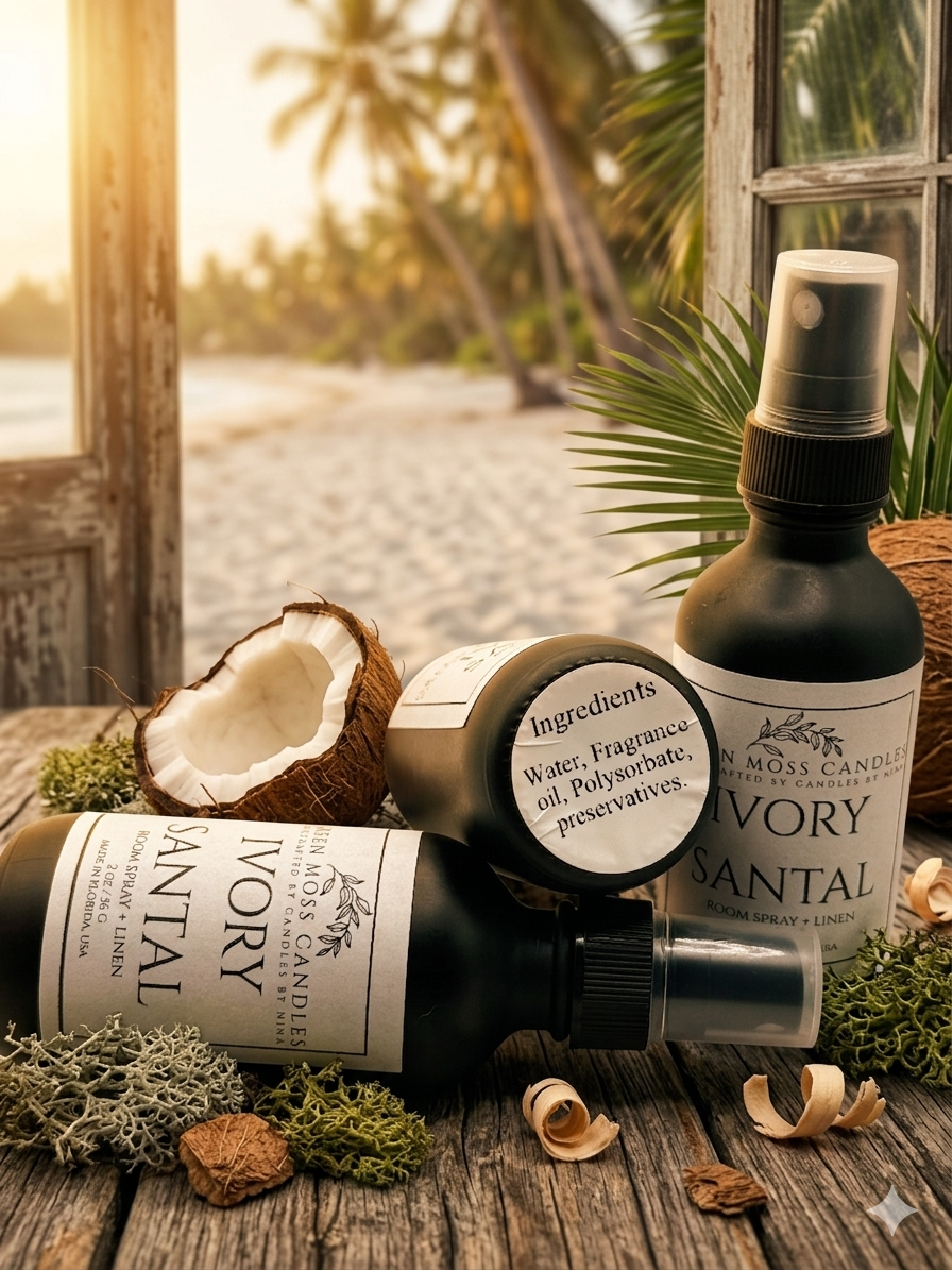"Ivory Santal" Room Spray + Linen 2oz