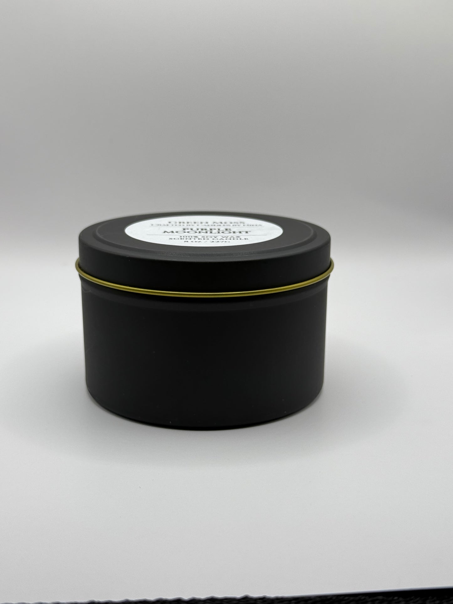 "Purple Moonlight" Handcrafted 8 oz Soy Wax Scented Candle