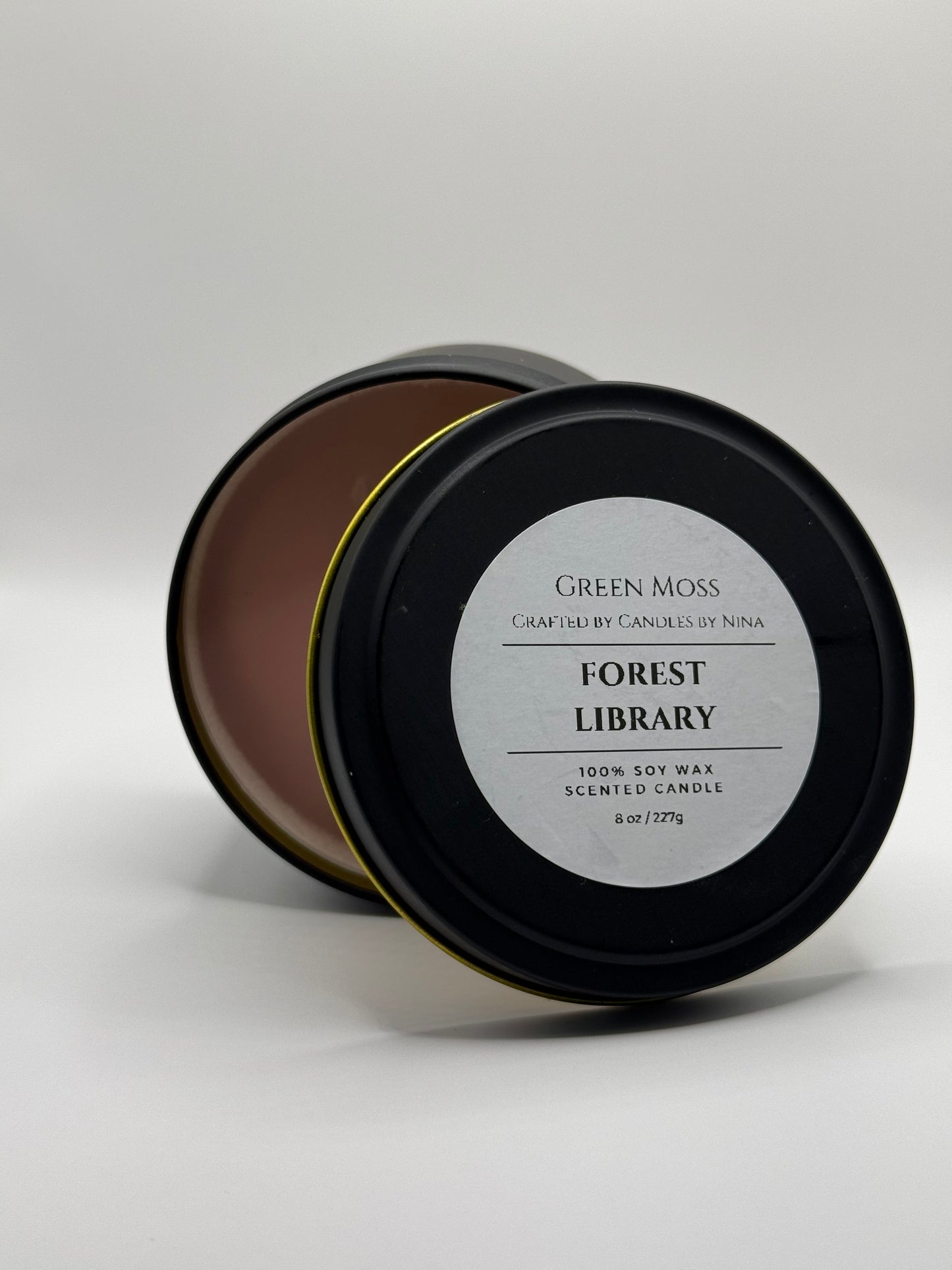 "Forest Library" Handcrafted 8 oz Soy Wax Scented Candle
