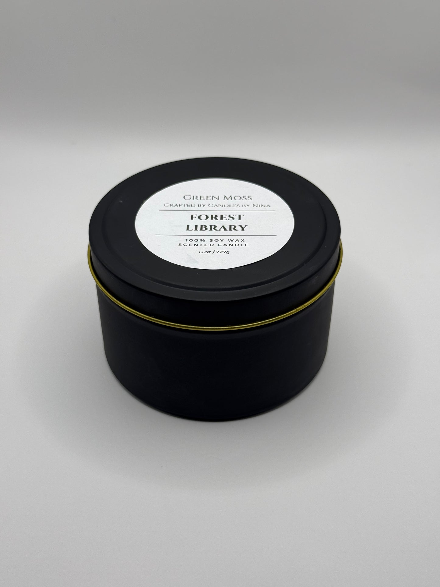 "Forest Library" Handcrafted 8 oz Soy Wax Scented Candle
