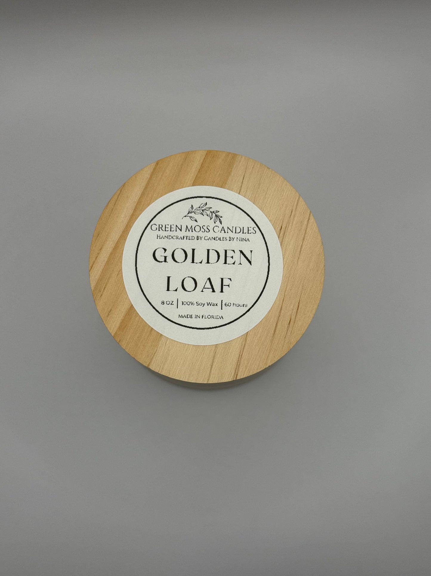 "Golden Loaf" Handcrafted 8 oz Soy Wax Scented Candle