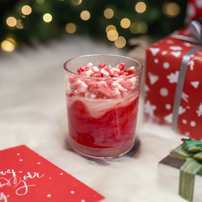 "Perfectly Peppermint" - Handcrafted 10 oz Soy Wax Scented Candle