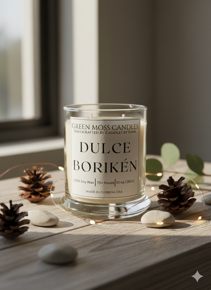 "Dulce Borikén" - Handcrafted 10 oz Soy Wax Scented Candle