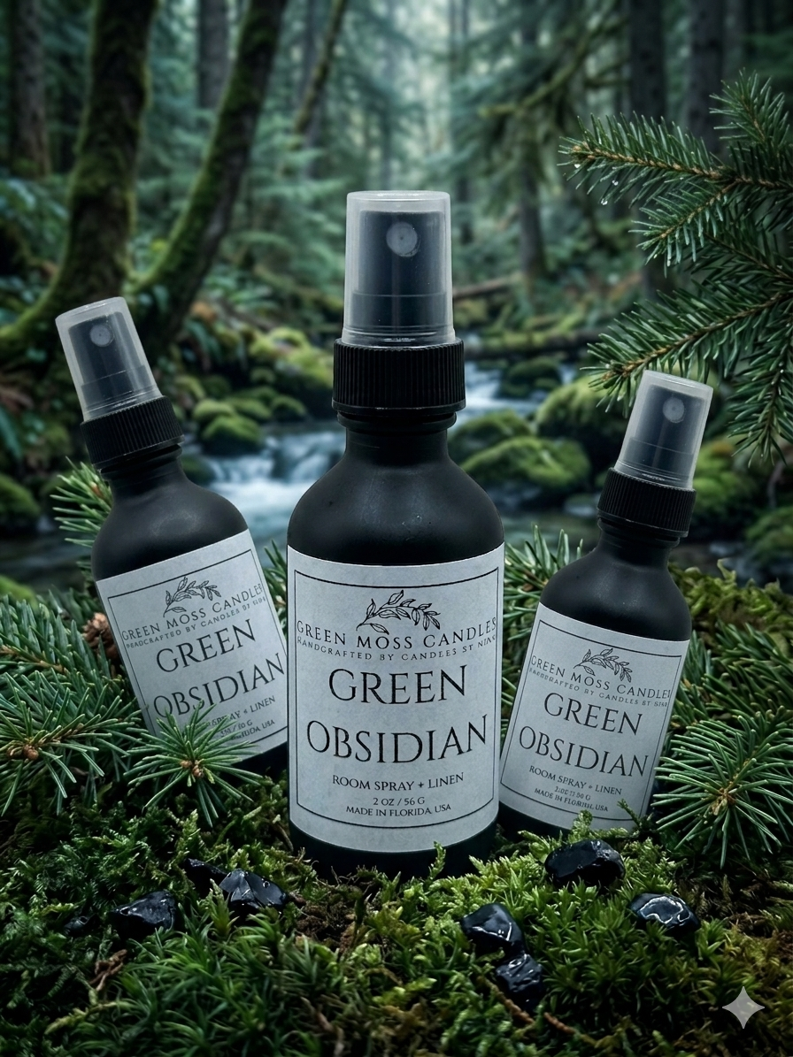 "Green Obsidian" Room Spray + Linen 2oz