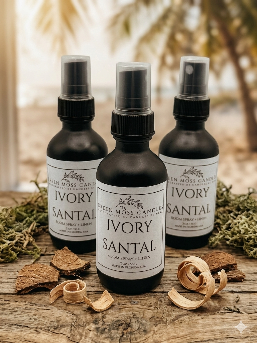 "Ivory Santal" Room Spray + Linen 2oz