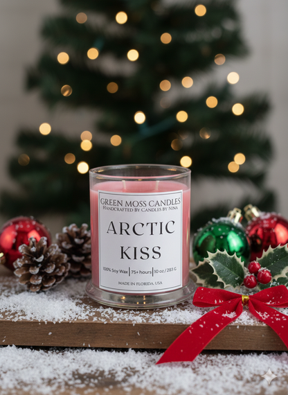 "Arctic Kiss" - Handcrafted 10 oz Soy Wax Scented Candle