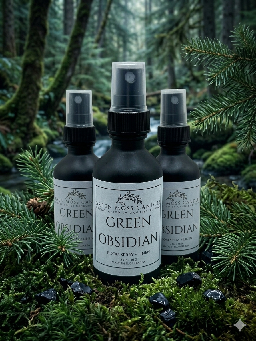 "Green Obsidian" Room Spray + Linen 2oz