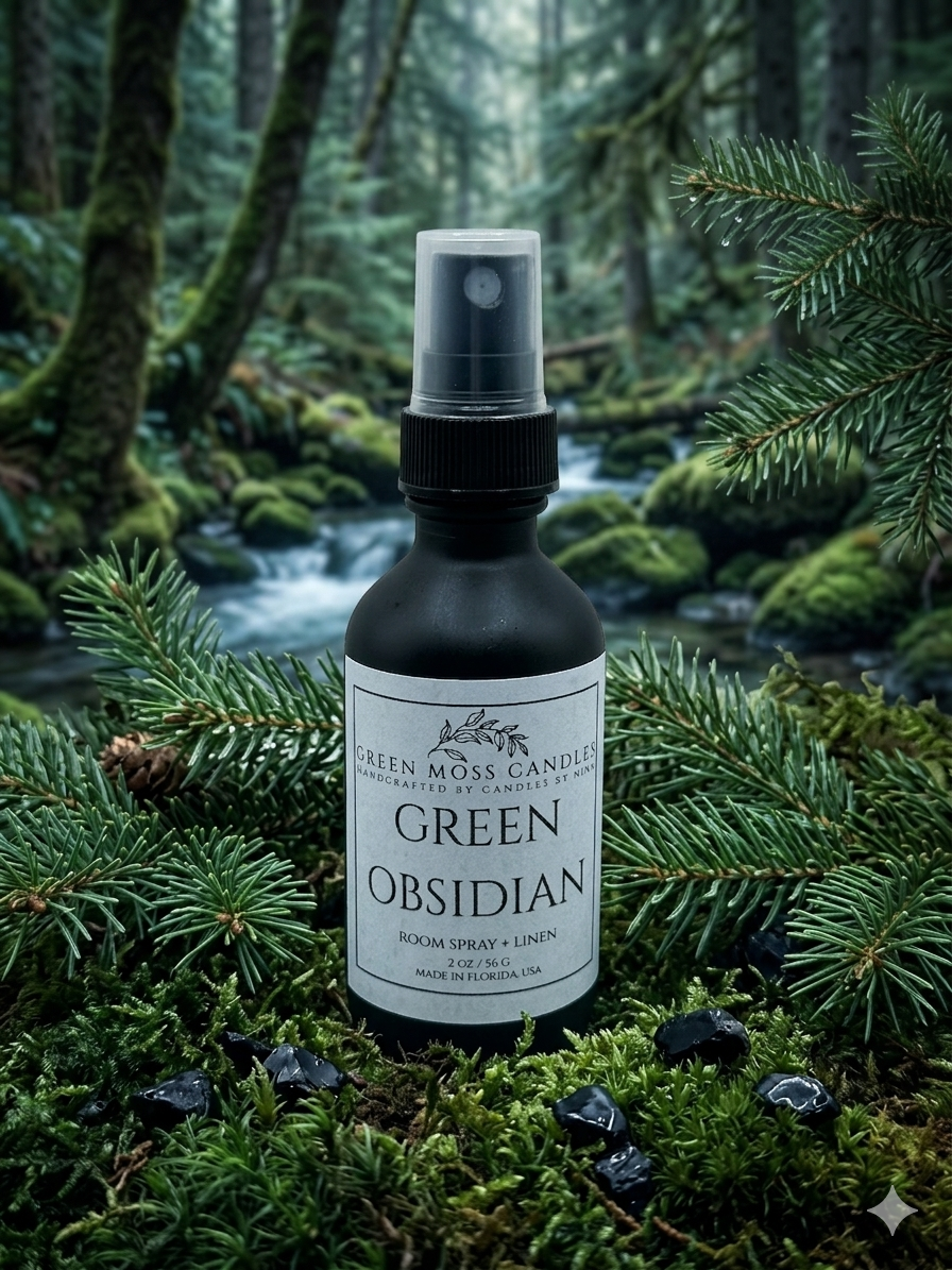 "Green Obsidian" Room Spray + Linen 2oz