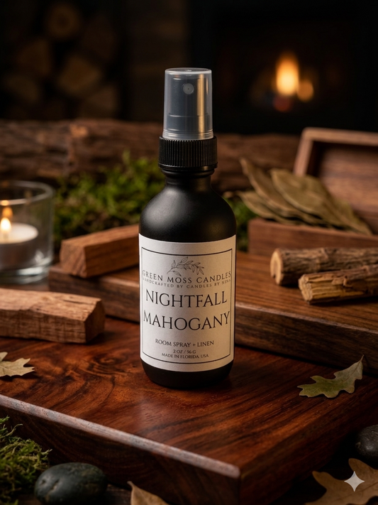 "Nightfall Mahogany" Room Spray + Linen 2oz
