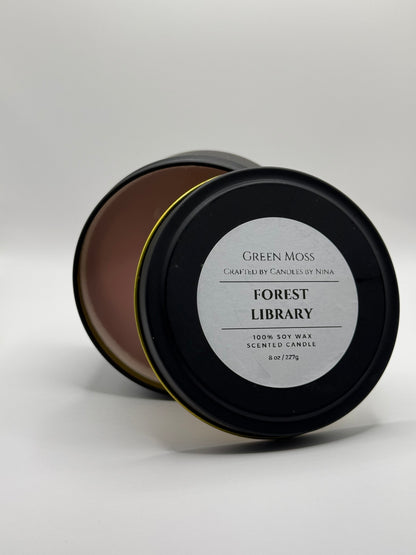 "Forest Library" Handcrafted 8 oz Soy Wax Scented Candle