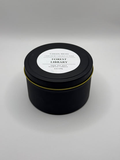 "Forest Library" Handcrafted 8 oz Soy Wax Scented Candle
