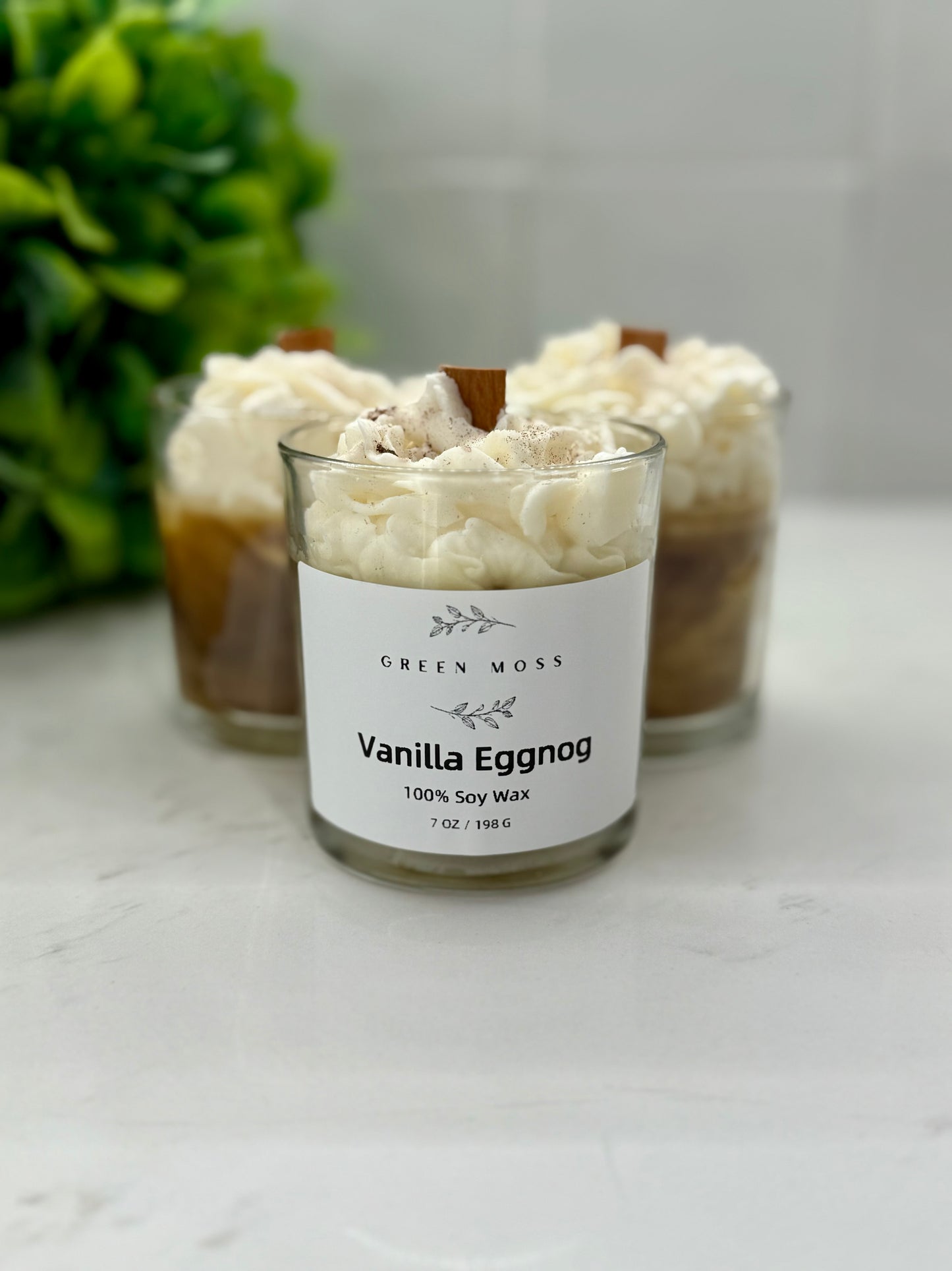 "Vanilla Eggnog" - Handcrafted 10 oz Soy Wax Scented Candle