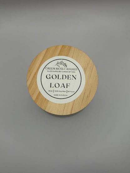 "Golden Loaf" Handcrafted 8 oz Soy Wax Scented Candle