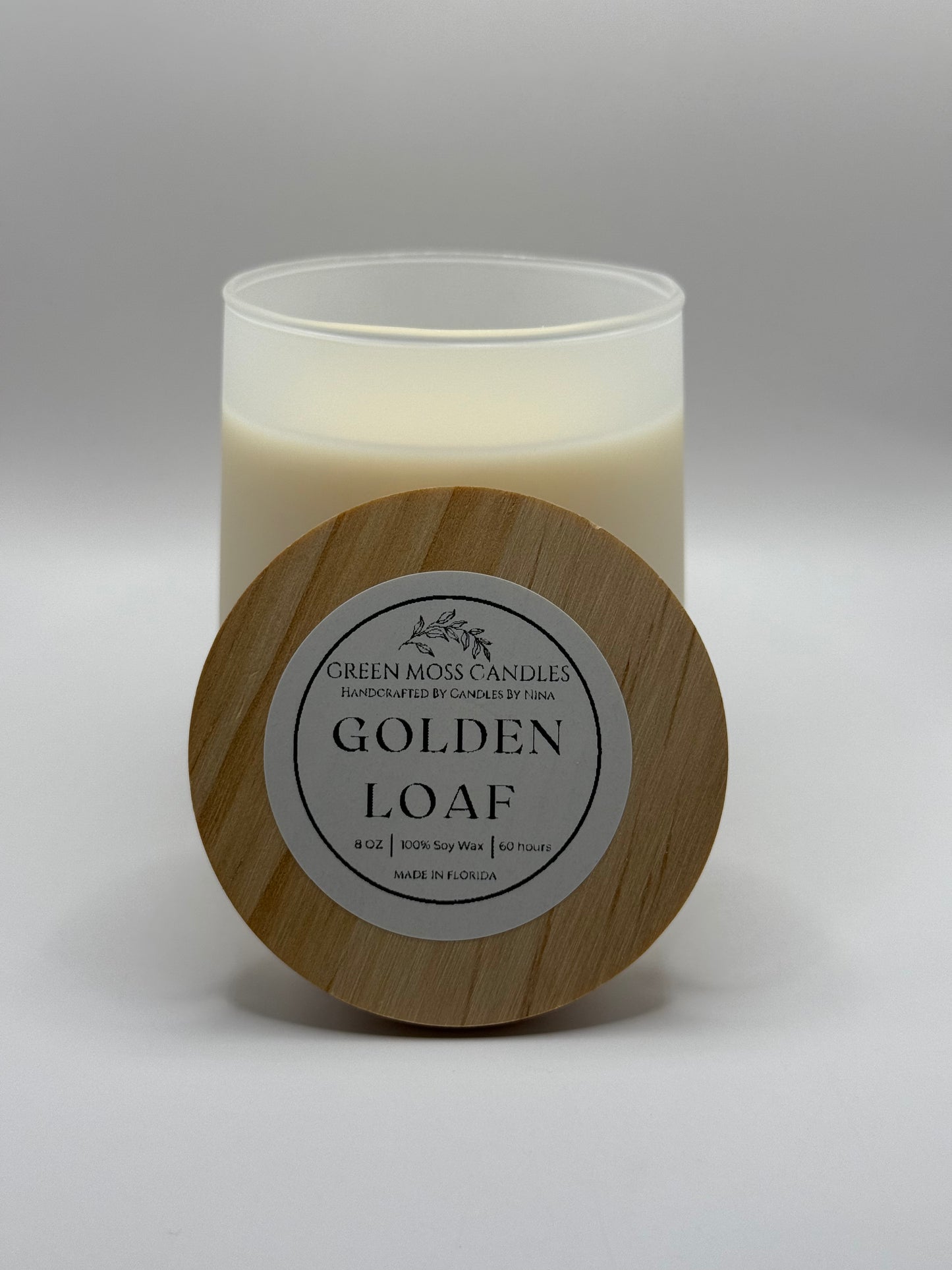 "Golden Loaf" Handcrafted 8 oz Soy Wax Scented Candle