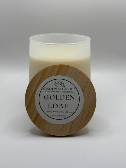 "Golden Loaf" Handcrafted 8 oz Soy Wax Scented Candle