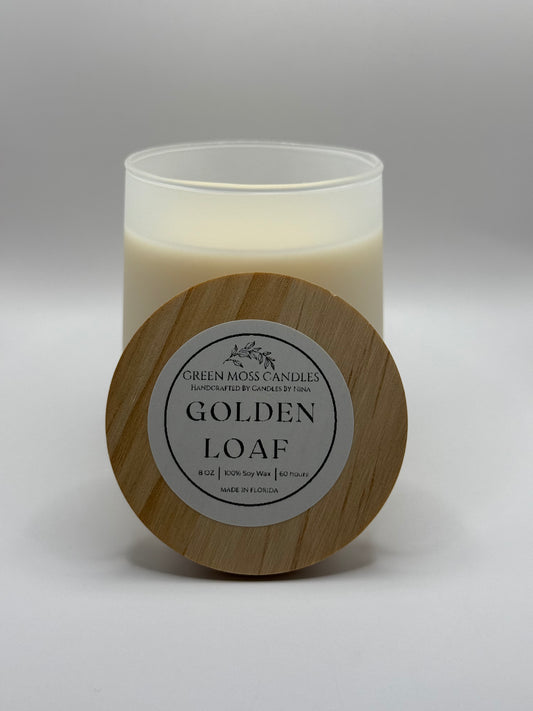 "Golden Loaf" Handcrafted 8 oz Soy Wax Scented Candle