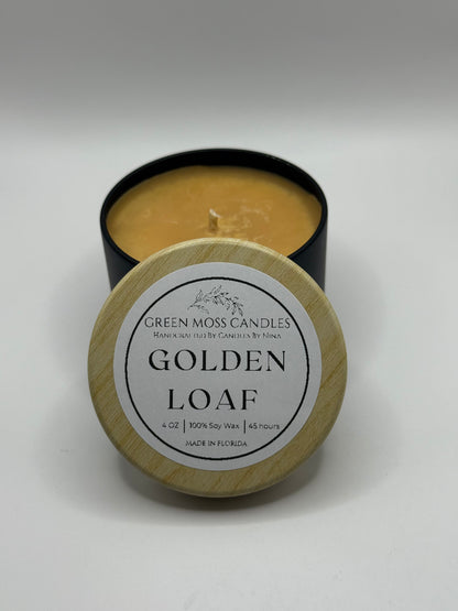 "Golden Loaf" Handcrafted 4 oz Soy Wax Scented Candle