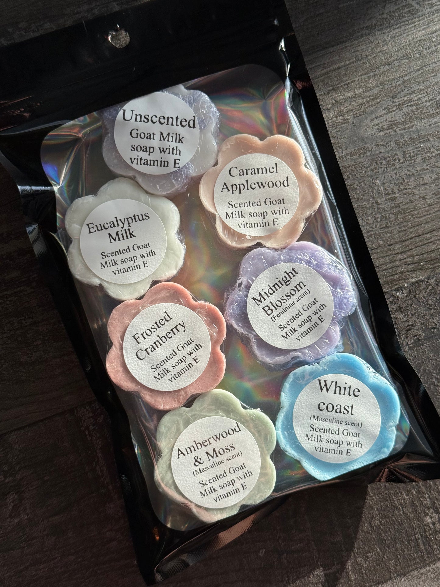 "Goat Milk Soap" (7) Luxurious Scents Soaps Sample