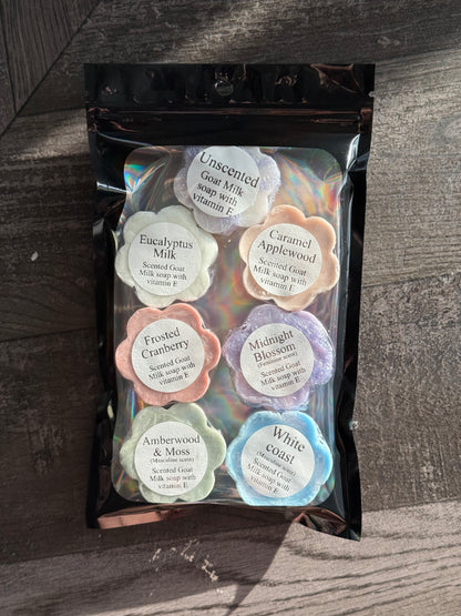 "Goat Milk Soap" (7) Luxurious Scents Soaps Sample