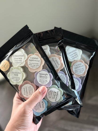 "Goat Milk Soap" (7) Luxurious Scents Soaps Sample