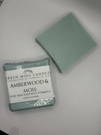 "Amberwood & Moss" Luxurious Goat Milk Soap