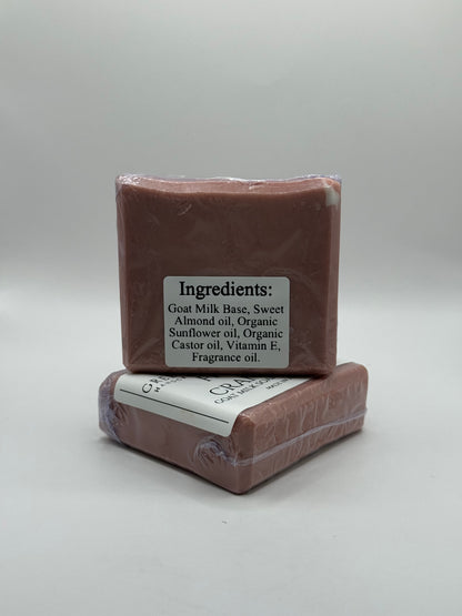 "Frosted Cranberry" Luxurious Goat Milk Soap