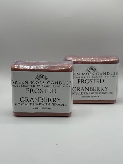 "Frosted Cranberry" Luxurious Goat Milk Soap