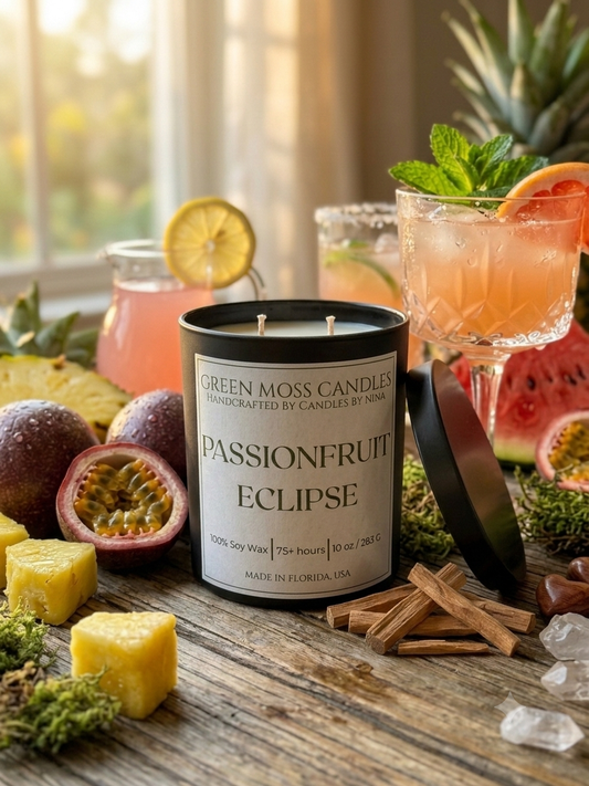 "Passionfruit Eclipse"Handcrafted 10 oz Soy Wax Scented Candle