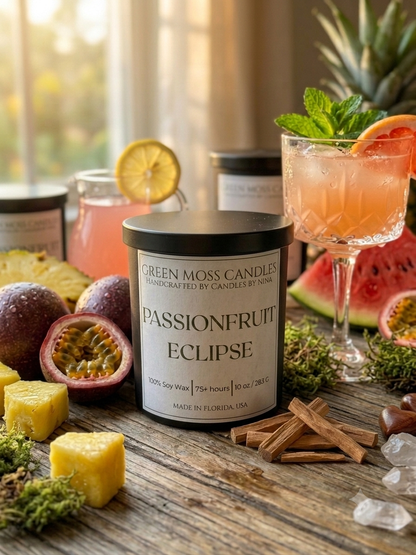 "Passionfruit Eclipse"Handcrafted 10 oz Soy Wax Scented Candle